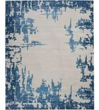 Nourison Imprints IMT04Ivory/Blue Area Rugs