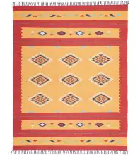 Nourison Baja BAJ02Orange/Red Area Rugs