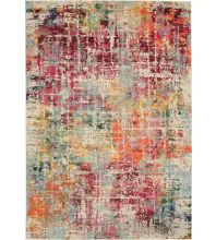 Nourison Celestial CES13Pink/Multicolor Area Rugs