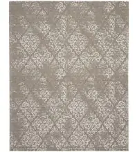 Nourison Damask DAS03Ivory/Grey Area Rugs