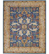 Nourison Majestic MST02Denim Blue Area Rugs