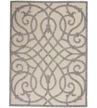 Nourison Palamos PLS04Cream Grey Area Rugs