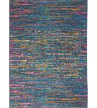 Nourison Passion PSN35Blue/Multicolor Area Rugs