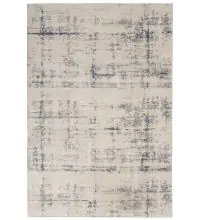 Nourison Rustic Textures RUS06Ivory/Blue Area Rugs