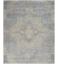 Nourison Silken Weave SLW04Blue/Grey Area Rugs