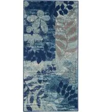 Nourison Tranquil TRA01Navy/Light Blue Area Rugs