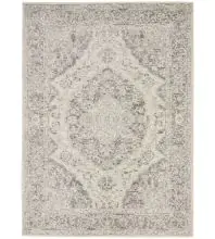 Nourison Tranquil TRA05Ivory/Grey Area Rugs