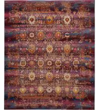 Nourison Vintage Kashan VKA03Red/Multicolor Area Rugs