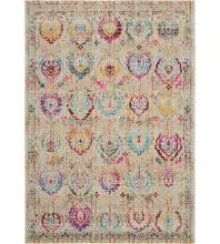 Nourison Vintage Kashan VKA04Ivory/Multicolor Area Rugs