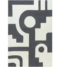 Brook BKO-2303 White Area Rug