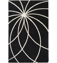 Forum FM-7072 Black Area Rug