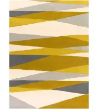 Livabliss Forum FM-7203 Yellow Area Rug