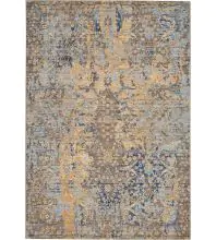 Nourison Majestic MST01Beige/Blue Area Rugs