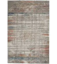 Nourison Rustic Textures RUS12Grey/Multi Area Rugs