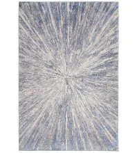 Nourison Sleek Textures SLE05Blue/Grey Area Rugs