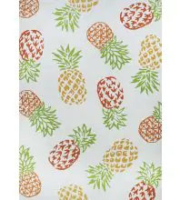 Couristan COVINGTON HAND-HOOKED 100% Polypropylene,Synthetic PINEAPPLES