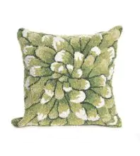 Trans Ocean Pillow Frontporch Botanical 100% Polyester Hand Tufted 1828