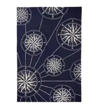 Trans Ocean Frontporch Whimsical 80% Polyester/20% Acrylic Hand Tufted 1447