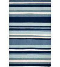 Trans Ocean Sorrento Stripe 100% Polyester Hand Woven 6301