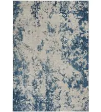 Nourison Rustic Textures RUS16Grey/Blue Area Rugs