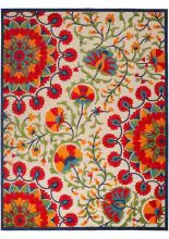 Nourison Aloha ALH20 Img1 Transitional Floral Outdoors Area Rugs