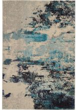 Nourison Celestial CES02Ivory/Teal Blue Area Rugs