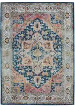 Nourison Global Vintage GLB11Blue/Multicolor Area Rugs