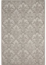 Nourison Damask DAS02Ivory/Grey Area Rugs