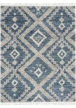 Nourison Scandinavian Shag SCN02Denim Blue Area Rugs