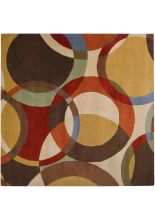 Livabliss Forum FM-7108 Dark Brown Area Rug