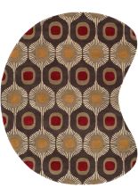 Livabliss Forum FM-7170 Dark Brown Area Rug