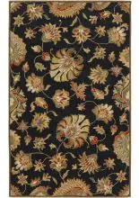 Caesar CAE-1027 Black Area Rug