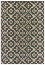 Oriental Weavers LATITUDE LATIT-1904K Grey  6' 7" X 9' 2" Img1 Floral Outdoors Area Rugs