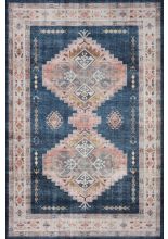 Loloi II HEIDI HEI-03 DENIM / BLUSH Area Rugs