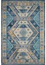 Loloi II ZION ZIO-02 OCEAN / GOLD Area Rugs