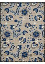 Nourison Aloha ALH17 Img1 Transitional Floral Outdoors Area Rugs