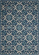 Nourison Caribbean Transitional Floral Outdoors Machine made CRB02 Area Rug