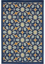 Nourison Caribbean Transitional Floral Outdoors Machine made CRB07 Area Rug