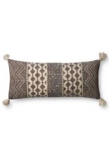 Loloi PILLOWS P0607 GREY   13" x 35" Cover w/Poly Img1  Pillows