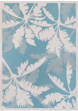 Couristan MONACO COASTAL FLORA IVORY / TURQUOISE Area Rugs