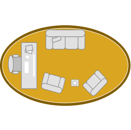 9' and Larger Oval
